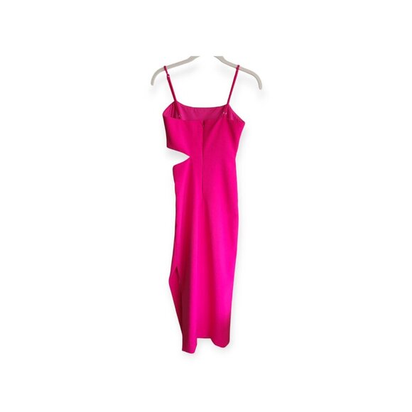 Likely Zeldana Cut-out Dress Midi-Length Barbiecore Style Fuchsia Pink Size 00 - Picture 7 of 16